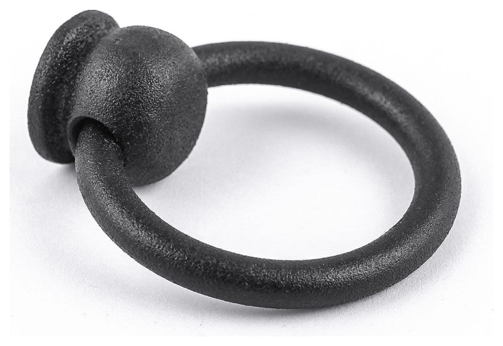 Cabinet Ring Pulls Mission Black Wrought Iron Pack of 20 |