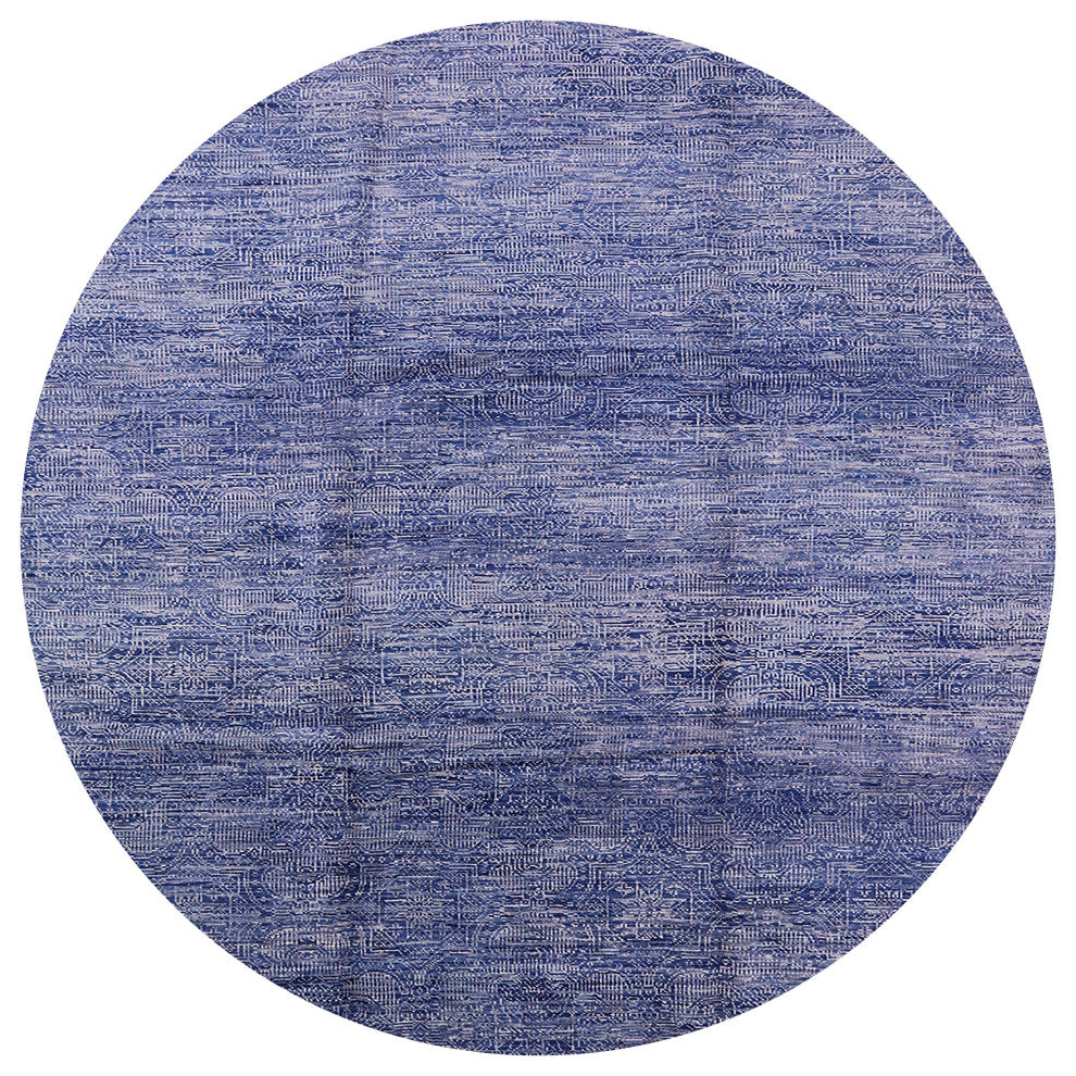 Ahgly Company Indoor Round Mid-Century Modern Area Rugs, 7' Round