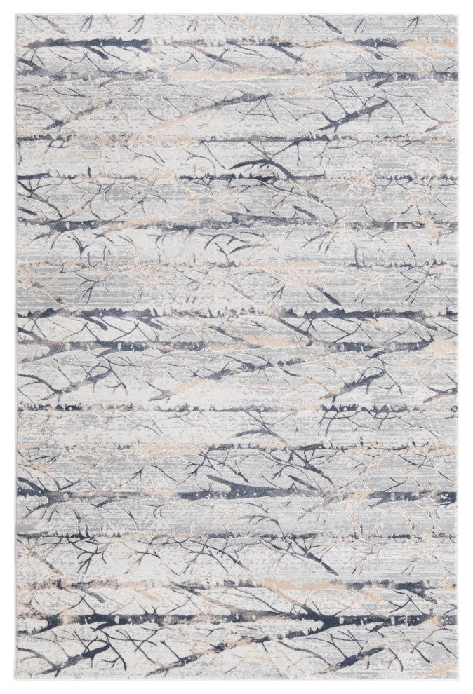 Unique Loom Anne Finsbury Rug, Gray, 5'3"x8'