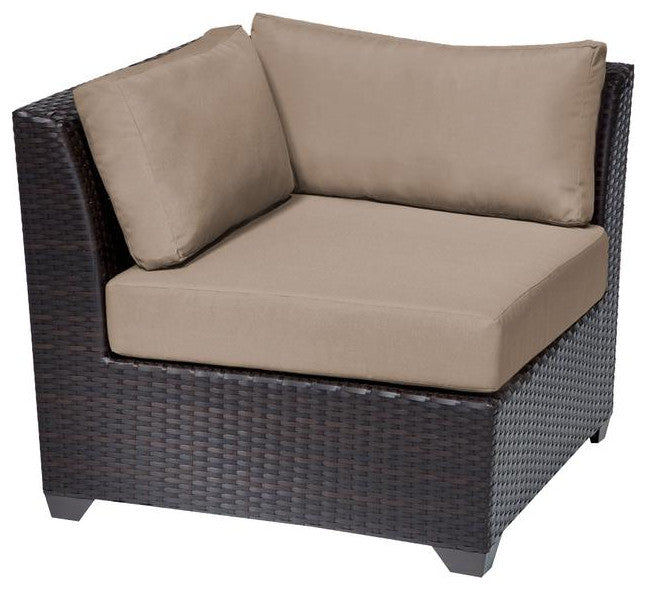 Barbados 7 Piece Outdoor Wicker Patio Furniture Set 07d Black