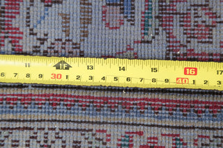 Consigned, Traditional Handmade Vintage Oriental Persian Faded Rug, Gray, 6x10