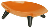 Melamine Couture Sculpture Single Dog Bowl, Orange