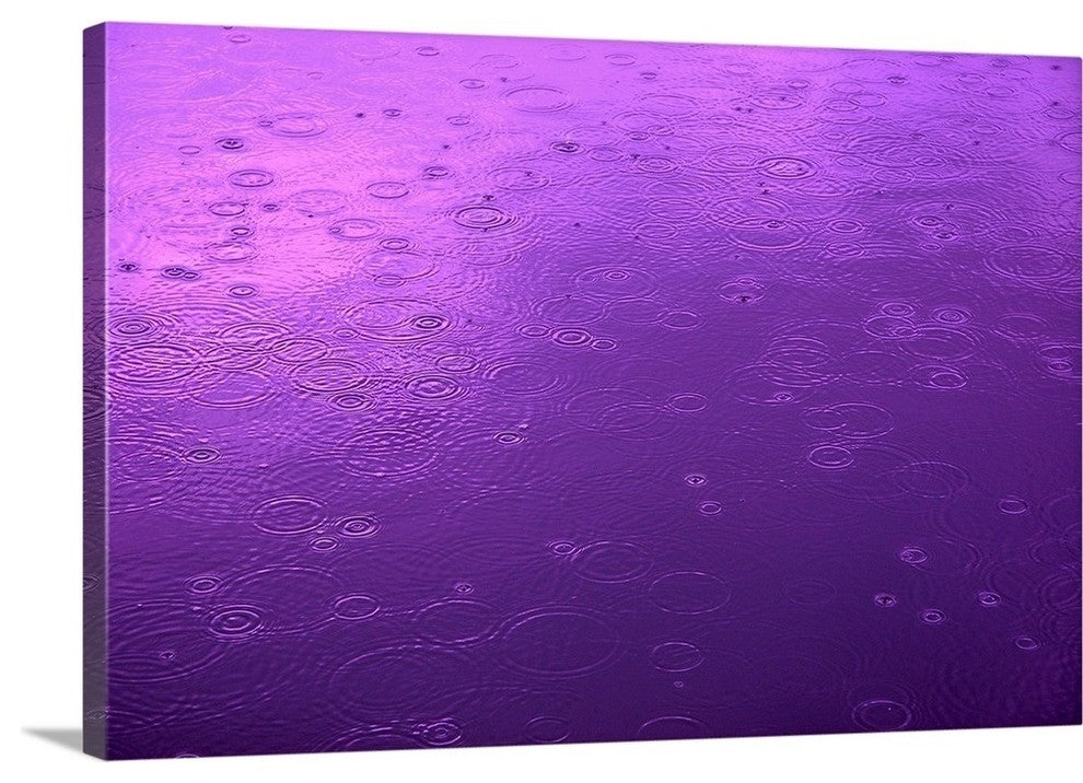 "Purple Rain" Wrapped Canvas Art Print, 36"x24"x1.5"