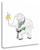 "Elephant In A Scarf" By Sarah Ogren, Giclee Print on Gallery Wrap Canvas