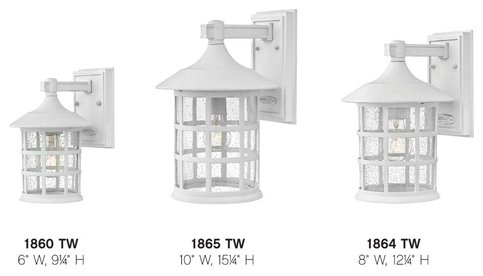 Hinkley Freeport Coastal Elements Small Wall Mount Lantern, Textured White