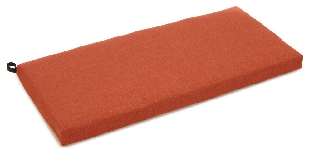 40"x19" Outdoor Spun Polyester Loveseat Cushion, Cinnamon