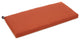 40"x19" Outdoor Spun Polyester Loveseat Cushion, Cinnamon