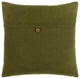 Surya Penelope Olive Pillow Shell With Polyester Insert 20"H X 20"W