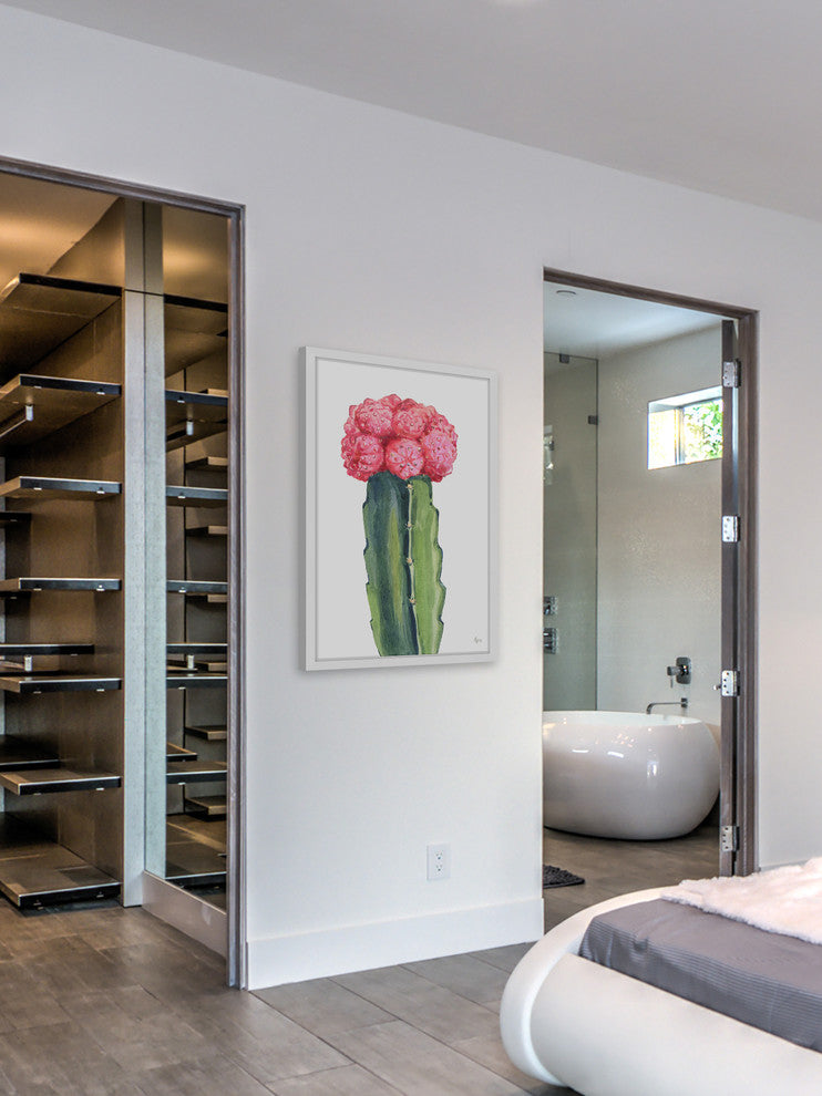 "Royal Crowned Cactus" Framed Painting Print, 20"x30"