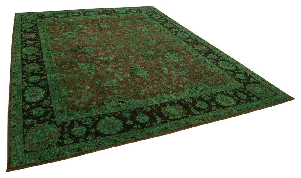 Rug N Carpet - Handmade Oriental 11' 3" x 14' 6" Large Oushak Area Rug