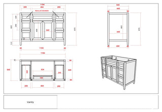 Santa Monica 48 Single Sink Bath Vanity in Whitewashed Teak 2" Carrara Quartz