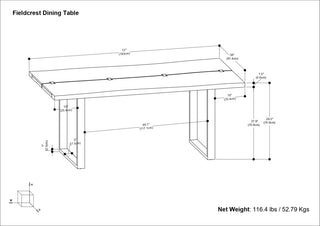Melody / Fieldcrest 7-Piece Dining Set