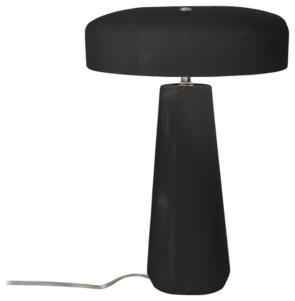 Spire Table Lamp, Gloss Black