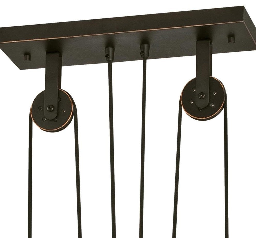 Westinghouse 6332500 Iron Hill 3 Light 40"W Linear Chandelier - Oil Rubbed