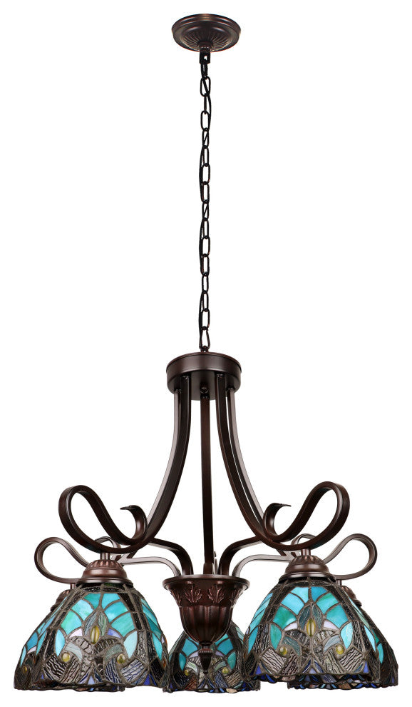 Liaison Victorian-Style 5-Light Large Chandelier 25" Wide
