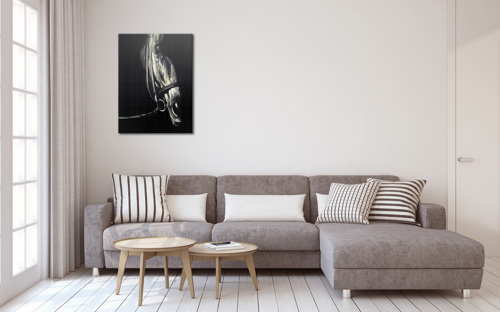 Wall Decor Painting Horse in the Dark IV