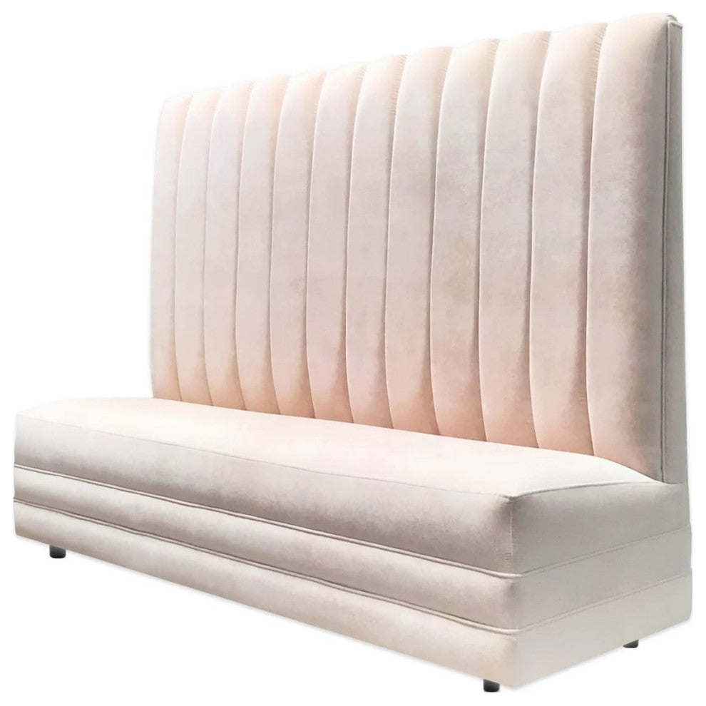 Custom Height Banquette Bench, Tall Tufted Dining Bench, High Back Bench, 53"