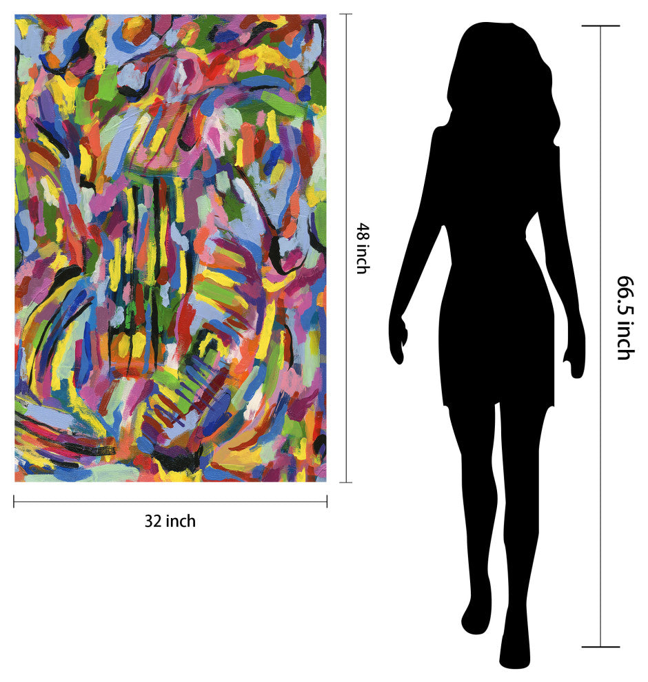 "Rules of the Rainbow II" Frameless Free Floating Tempered Glass Panel Wall Art