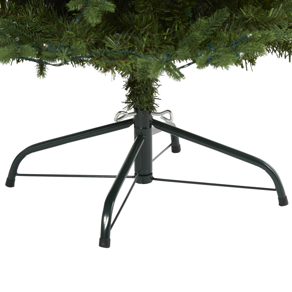 4' Vermont Fir Artificial Christmas Tree With 100 Clear LED Lights