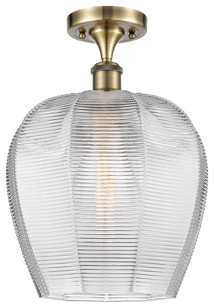 Innovations 516-1C-AB-G462-12-LED 1 Light Semi-Flush Mount, Antique Brass