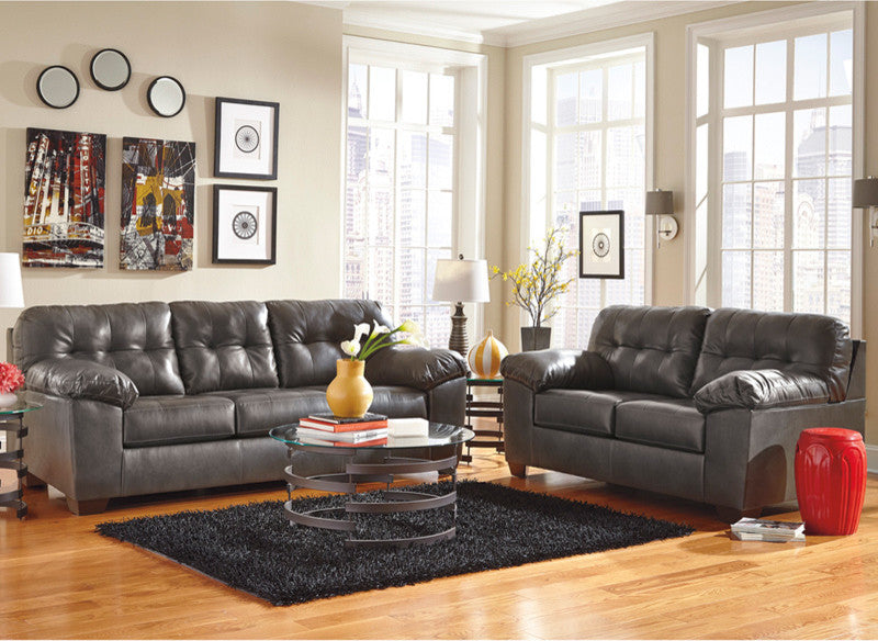 Signature Design by Ashley Alliston Living Room Set, Gray DuraBlend