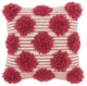 Mina Victory GC575 Throw Pillow, Hot Pink, 18"X18"