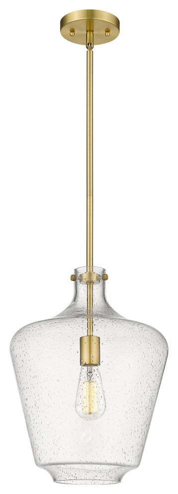 Innovations 493-1S-SG-G504-12 1-Light Mini Pendant, Satin Gold