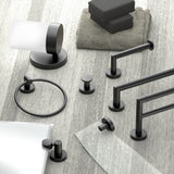 Glam Robe Hook, Matte Black, Double