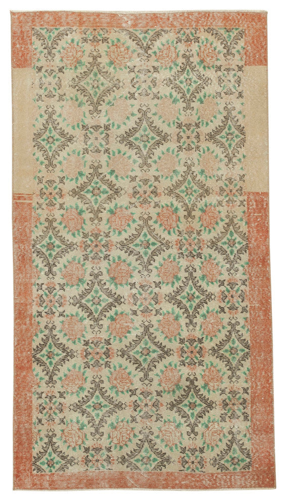 Rug N Carpet - Handwoven Turkish 3' 6" x 6' 7" Over-dyed Small Area Rug