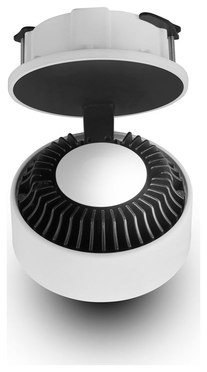 Integrated LED Flush Mounted Adjustable Downlight Commercial Grade, White