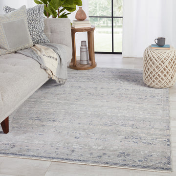 Jaipur Living Evolet Oriental Area Rug, Blue/Gray, 3'x10'