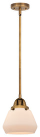 Fulton Mini Pendant, Brushed Brass, Matte White, Matte White