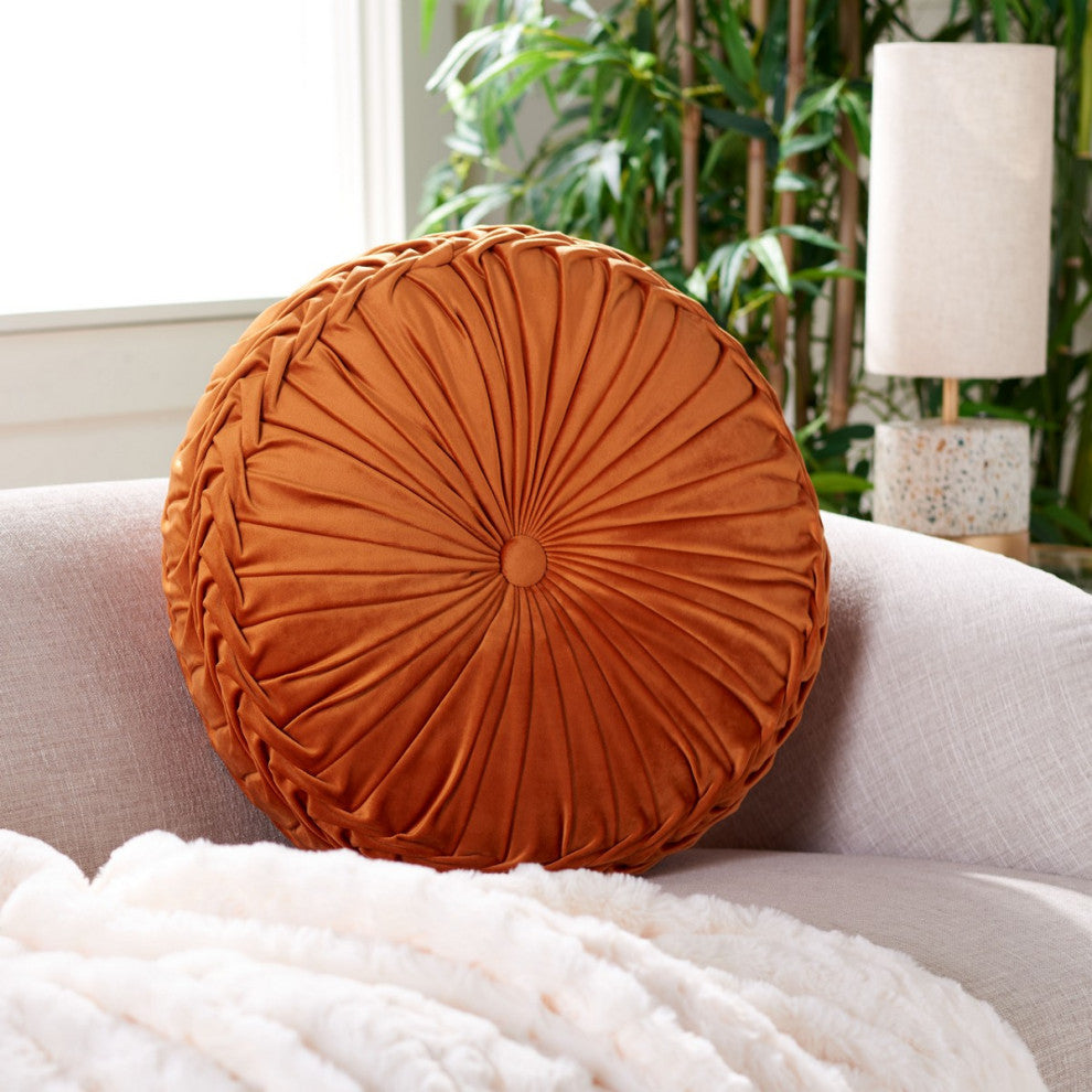 Safavieh Leila Pillow Orange 18" X 18"