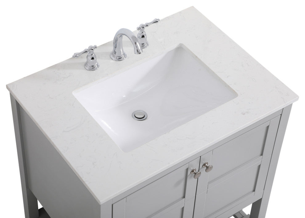 Tucker Grey 30" Single Sink Bathroom Vanity