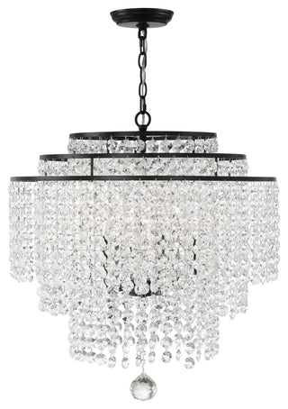 Gabrielle 6-Light Matte Black Chandelier