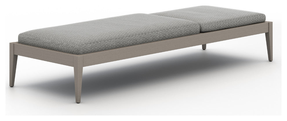 Sherwood Outdoor Chaise Lounge-Grey/Ash