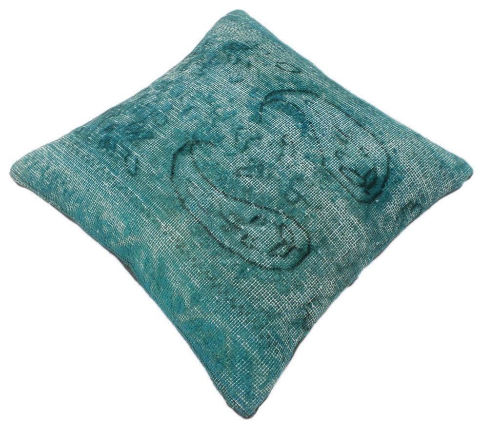 Shabby Chic Doolan Vintage Distressed Handmade Rug Pillow