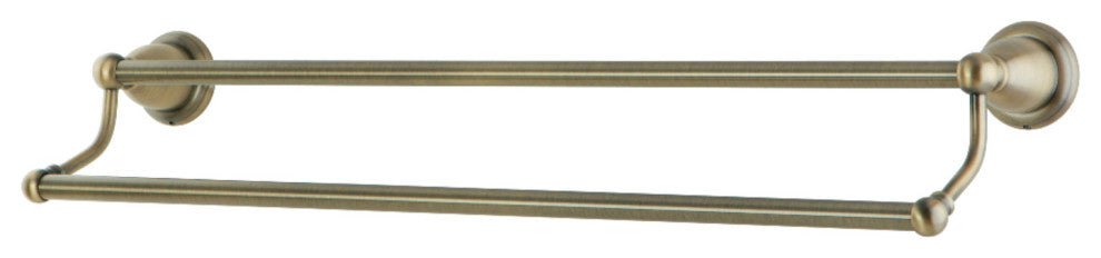 Kingston Brass 24" Dual Towel Bar, Antique Brass