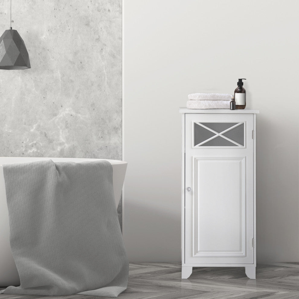 Wooden Bathroom Adjust Floor Storage Cabinet