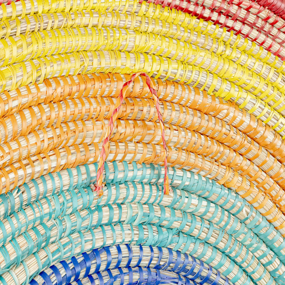 Rainbow Palm Wall Sculpture, Artisan Crafted, Malawi