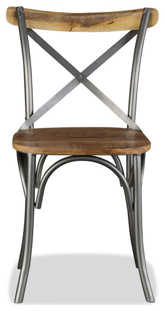 vidaXL Dining Chairs 2 pcs Solid Mango Wood