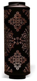 Cylindrical Metal Hanging Lantern