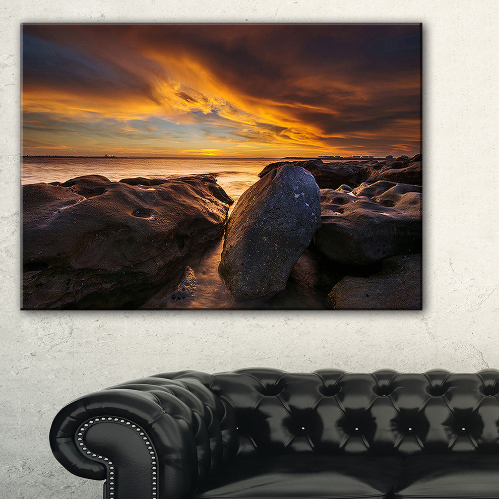 "La Perhouse Beach Sydney" Canvas Print, 1 Panel