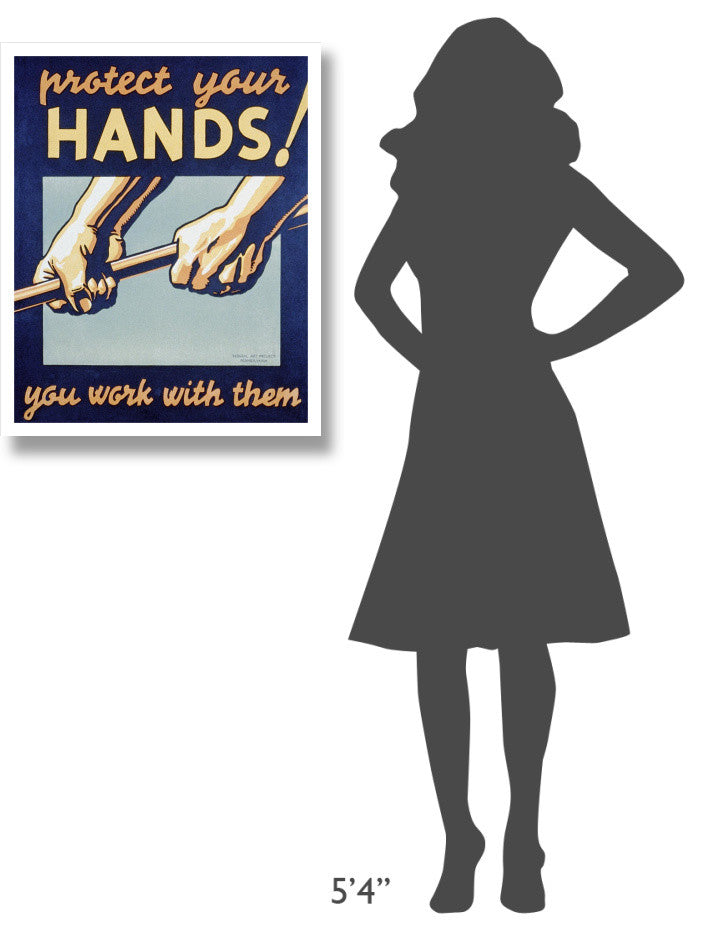 "Protect your hands" Digital Paper Print by Robert Muchley, 24"x30"
