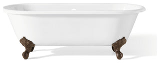 Cheviot Products Regal Cast Iron Bathtub With Continuous Rolled Rim