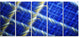 Blue Abstract Metal Grill, Abstract Art on Canvas, 60"x28", 5 Panels