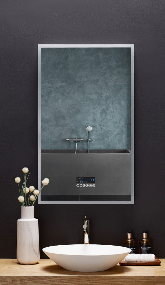 Immersion LED Frameless Mirror, 24"