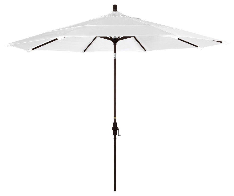 11' Aluminum Umbrella Collar Tilt Bronze, Natural