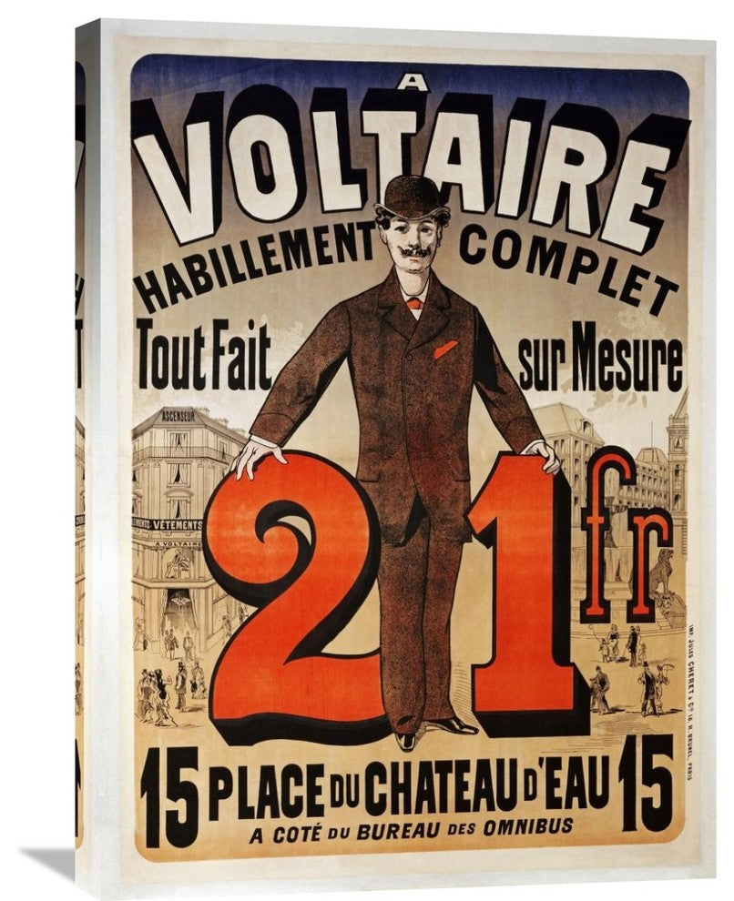 "A Voltaire" Artwork, 21" x 30"