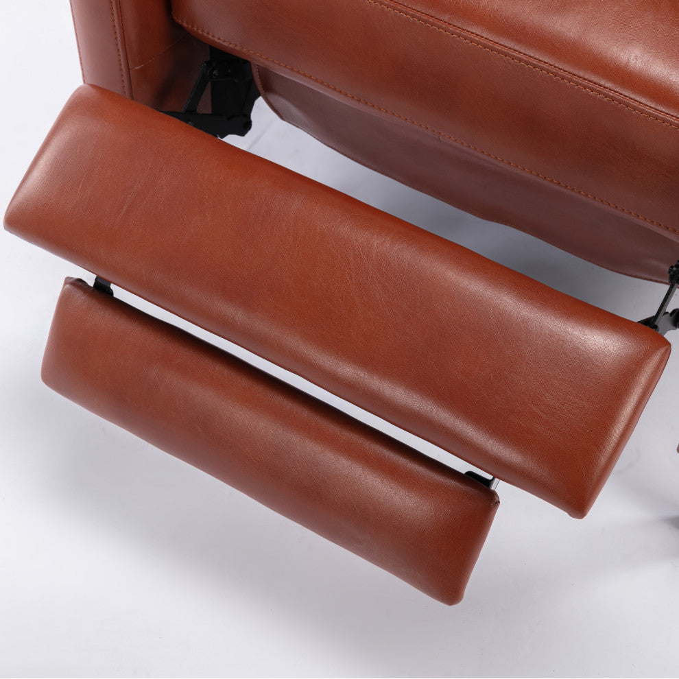 Balantyne Push Back Recliner, Caramel